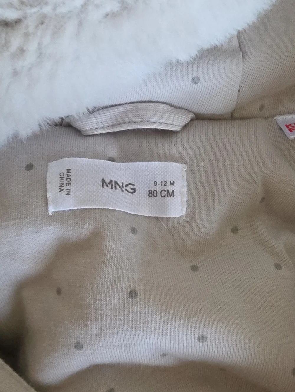 Mango Grey Bear Plush Onesie-9-12M